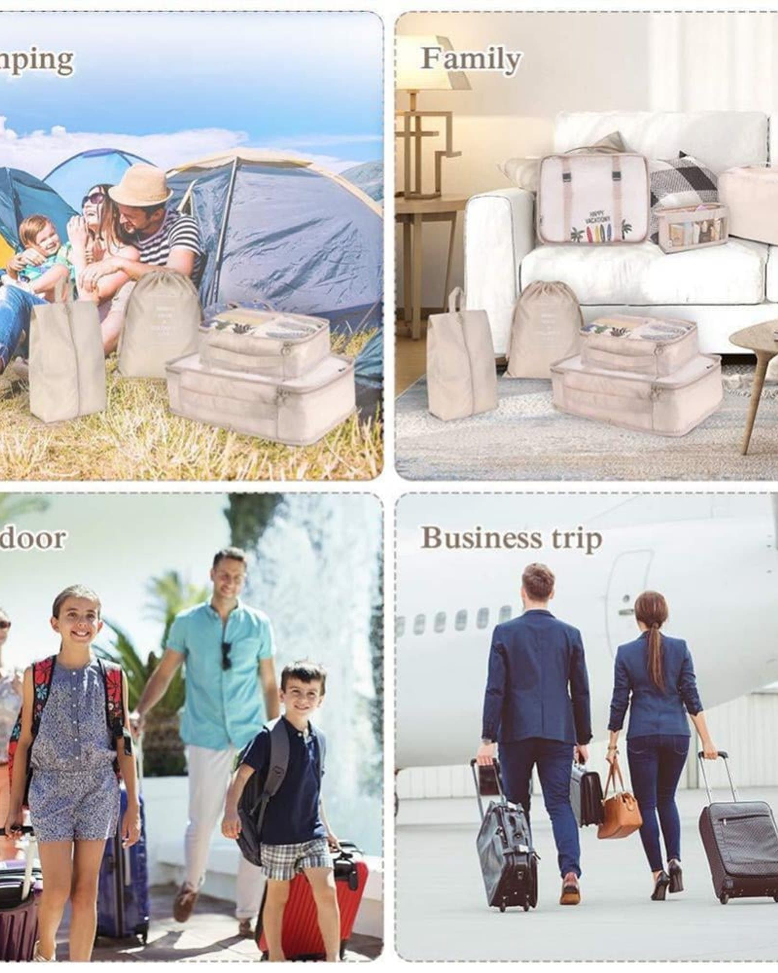 Packing cubes, 8-piece set